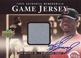 Ken Griffey Jr. 2000 Upper Deck eVolve Game Jersey Autograph #ESJ1