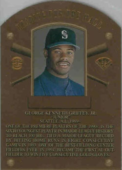 Ken Griffey Jr. Autographed 1999 SPX Winning Materials Card #JR