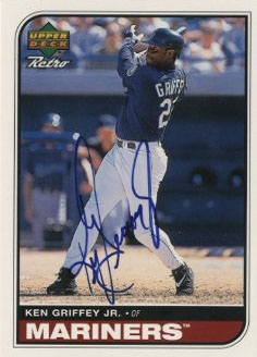 Ken Griffey Jr. Autographed 1999 SPX Winning Materials Card #JR