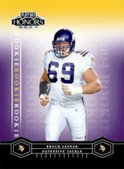 Custom 2004 Brock Lesnar Minnesota Vikings Rookie Year Football Card