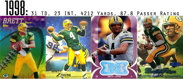 The Epic Story of Brett Favre's Streak Told Through Football Cards