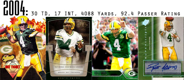 The Epic Story of Brett Favre's Streak Told Through Football Cards