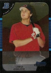 2005 Jay Bruce Bowman Sterling Refractor Auto RC GU Jersey Reds