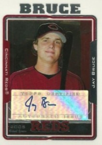 2005 Jay Bruce Bowman Sterling Refractor Auto RC GU Jersey Reds