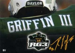 Robert Griffin III Signed Baylor College White Football Jersey (JSA)