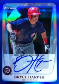 Bryce Harper 2011 Bowman Chrome Bryce Harper Retail Exclusive #BCE1S Silver  RC (BGS 10)