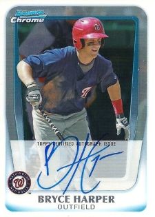 Lot - (Mint) 2011 Bowman Chrome Prospects Bryce Harper Rookie