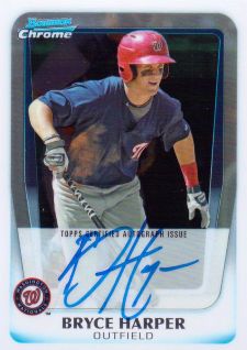 Sold at Auction: (Mint) 2011 Bowman Chrome Throwbacks Bryce Harper Rookie  Insert #BCT10 Baseball Card