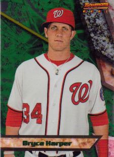 Lot - (Mint) 2011 Bowman Chrome Prospects Bryce Harper Rookie #BCP111 Baseball  Card