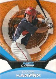 2011 Bowman Chrome Prospects Refractor bcp1 Bryce Harper Rookie 609/799 -  Sportsnut Cards