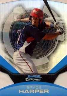 Bryce Harper 2011 Bowman Chrome Bryce Harper Retail Exclusive #BCE1S Silver  RC (BGS 10)