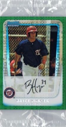 Lot - (Mint) 2011 Bowman Chrome Prospects Bryce Harper Rookie #BCP111 Baseball  Card