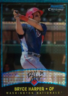 Charitybuzz: Bryce Harper Signed 2011 Bowman Platinum Refractor