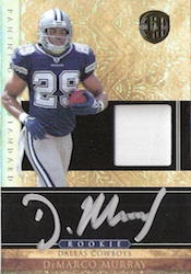 DEMARCO MURRAY ROOKIE 2 COLOR JUMBO JERSEY card #d4/25 PANINI RC DALLAS  COWBOYS