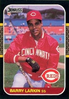 Barry Larkin Autographed 1988 Donruss #492 Signed in Blue - Under the Radar  Sports