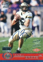 Drew Brees Rookie Cards Checklist and Autographed Memorabilia Guide