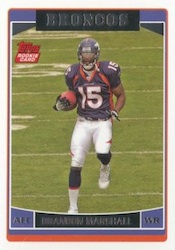 Brandon Marshall 2006 Upper Deck Rookie Futures #RFBM Jersey Card