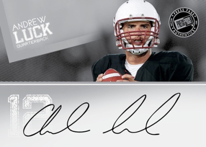 Andrew Luck Autographed 2012 Press Pass Showcase Rookie Card