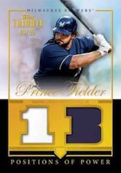 2012 Topps Tribute Positions of Power Blue Curtis Granderson Dual Jersey  49/50