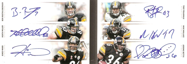 2022 Panini National Treasures Ben Roethlisberger/Jerome Bettis/Hines –  Sports Card Market