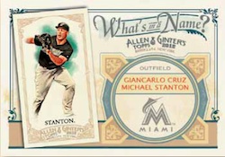 2012 Topps Allen & Ginter What's in a Name? #WIN47 Jacoby Ellsbury  Boston Red