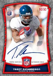 2012 Topps Football NFL Players Rookie Premiere Autograph Card 2012 Topps Football Cards 8