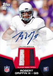2012 Topps Football Rookie Autograph Patch Card 2012 Topps Football Cards 6