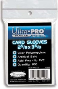  100 Counts Clear Penny Card Sleeves for Trading Cards