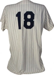 Lot Detail - 1956 Yogi Berra New York Yankees Game-Used Home Pinstripe  Jersey Worn in Don Larsen's World Series Perfect Game (Photomatch)