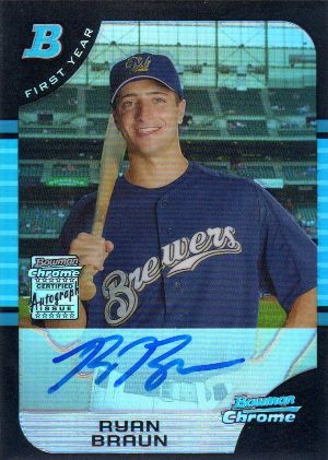  2005 Bowman Chrome Draft #BDP178 Ryan Zimmerman RC AU