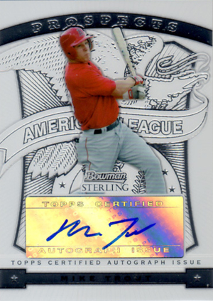 Mike Trout Bowman Sterling Autograph Rookie Card. Reprint Mint 