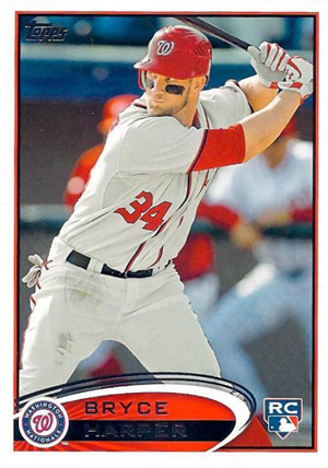 Bryce Harper Rookie Card 2012 Finest #73 PSA 8