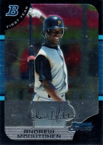 ANDREW MCCUTCHEN ROOKIE REFRACTOR TOPPS CHROME 2010 PITTSBURGH RC