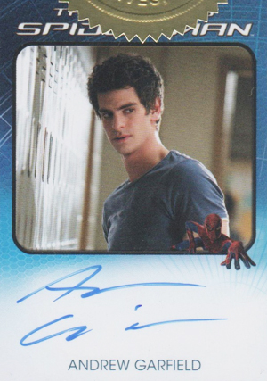 2012 Rittenhouse Amazing Spider-Man Autographs Andrew Garfield as Peter Parker