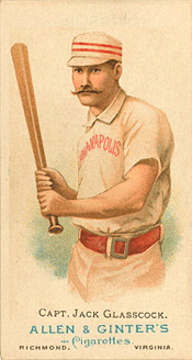 1886 Allen & Ginter the Batter Tobacco Card