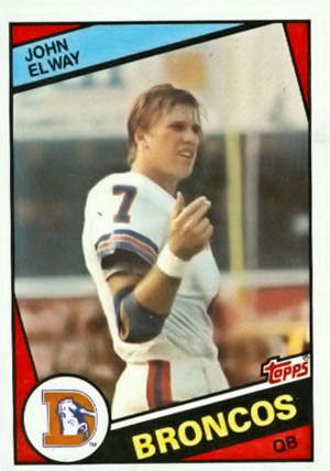 John Elway Card 1986 Topps #112