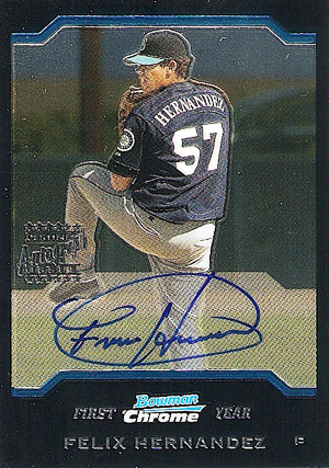 Autographed 2006 Topps Seattle Mariners: Felix Hernandez and 