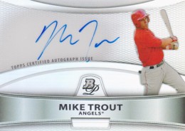 2012 Bowman Black Collection Autographs #MT Mike Trout Auto /25