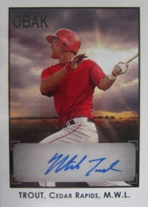 Lot Detail - Mike Trout Autographed Lot of Three: 'rookiegraph