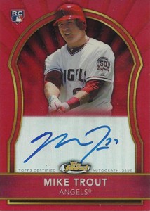 Mike Trout Autographed Autographed Cards, Signed Mike Trout Inscripted  Autographed Cards