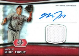 2012 Bowman Black Collection Autographs #MT Mike Trout Auto /25