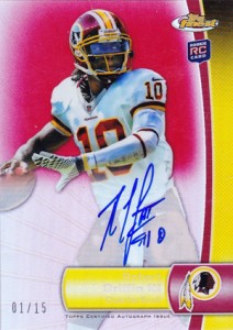 The 15 Most Valuable Cards in 2012 Topps Finest Football