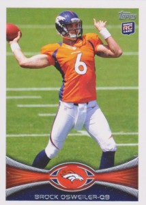 : 2012 Panini CR Brock Osweiler Broncos DC Rookie Royalty Jersey  Football Card #7 : Collectibles & Fine Art