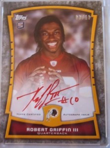 Autographed QB Rookie Cards in 2012 Topps Football