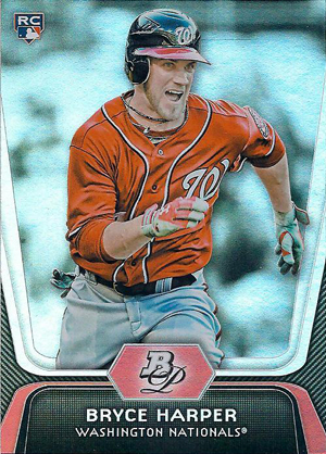 First Bryce Harper Philadelphia Phillies Baseball Cards from Topps