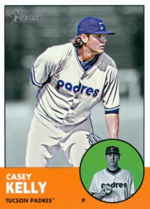 2012 Topps Heritage Minor League Baseball Casey Kelly Variation 2012 Topps Heritage Minor League Baseball Variation Short Prints 15