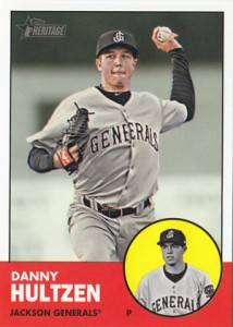 2012 Topps Heritage Minor League Baseball Danny Hultzen Variation 2012 Topps Heritage Minor League Baseball Variation Short Prints 5