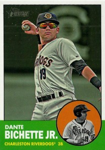 2012 Topps Heritage Minor League Baseball Dante Bichette Jr Variation 2012 Topps Heritage Minor League Baseball Variation Short Prints 23