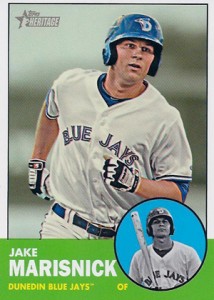2012 Topps Heritage Minor League Baseball Jake Marisnick 2012 Topps Heritage Minor League Baseball Variation Short Prints 14