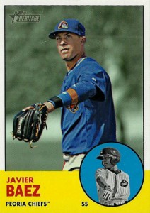2012 Topps Heritage Minor League Baseball Javier Baez Variation 2012 Topps Heritage Minor League Baseball Variation Short Prints 26